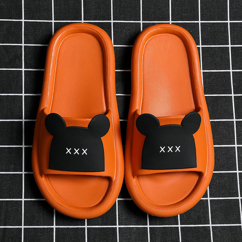 Summer Slippers Women Wear Bathroom Bath Non-Slip Home Household Couples Indoor Cartoon Cute Sandals And Slippers To Go Out