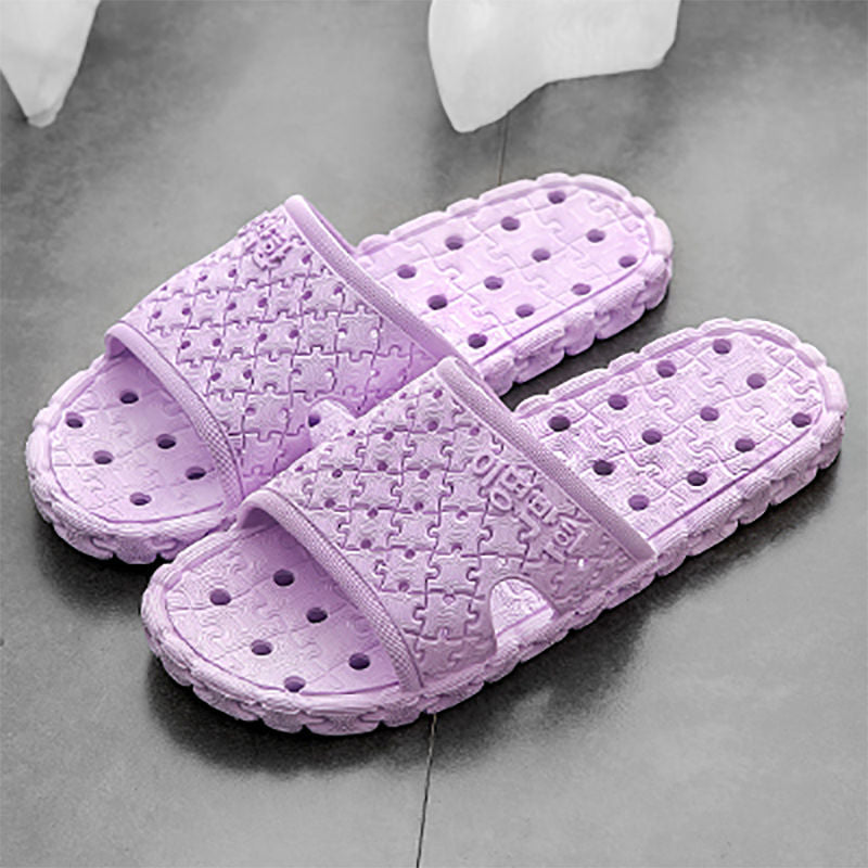Summer Slippers Women Wear Bathroom Bath Non-Slip Home Household Couples Indoor Cartoon Cute Sandals And Slippers To Go Out
