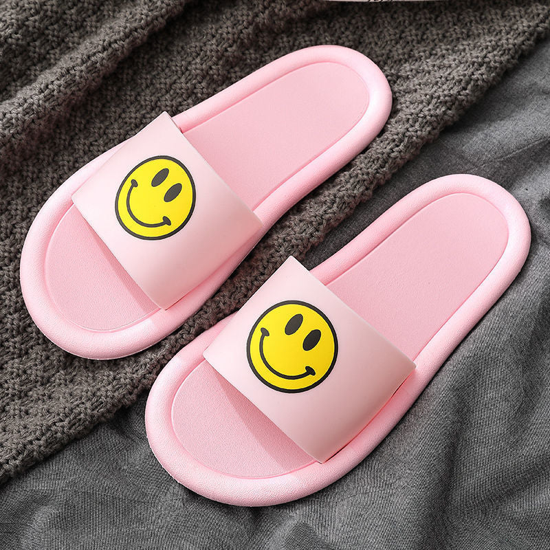 Summer Slippers Women Wear Bathroom Bath Non-Slip Home Household Couples Indoor Cartoon Cute Sandals And Slippers To Go Out