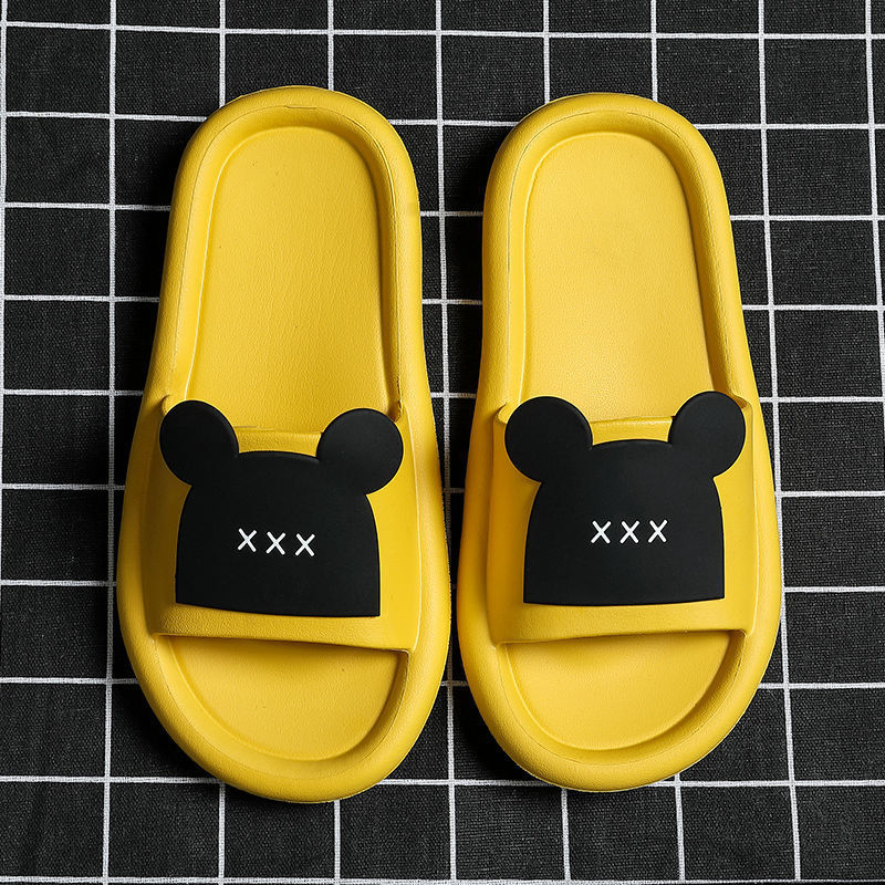 Summer Slippers Women Wear Bathroom Bath Non-Slip Home Household Couples Indoor Cartoon Cute Sandals And Slippers To Go Out