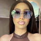 Single beam sunglasses new personalized simple sunglasses versatile fashion sunglasses street photography