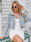 New washed short jacket long sleeved top